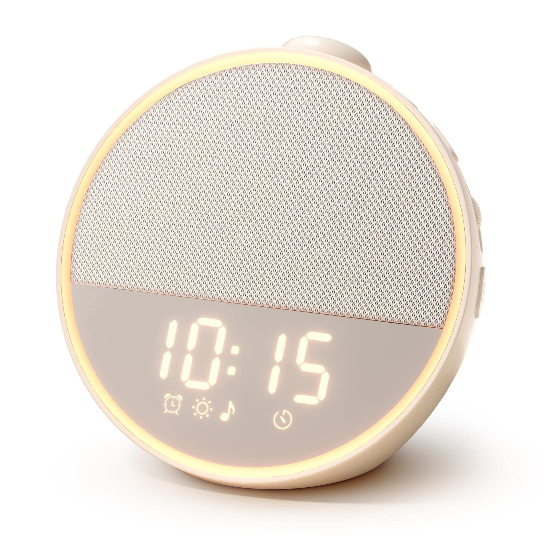 Narelu Sound Machine - Alarm Clock White Noise Sound Machine for Sleep, Night Light, 30 Soothing Sounds, 10 Gentle Alarms, Sleep Timer, Screen-Free Sleep Routine for Adults, Travel, Nightstand, Office