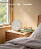 Narelu Sound Machine - Alarm Clock White Noise Sound Machine for Sleep, Night Light, 30 Soothing Sounds, 10 Gentle Alarms, Sleep Timer, Screen-Free Sleep Routine for Adults, Travel, Nightstand, Office